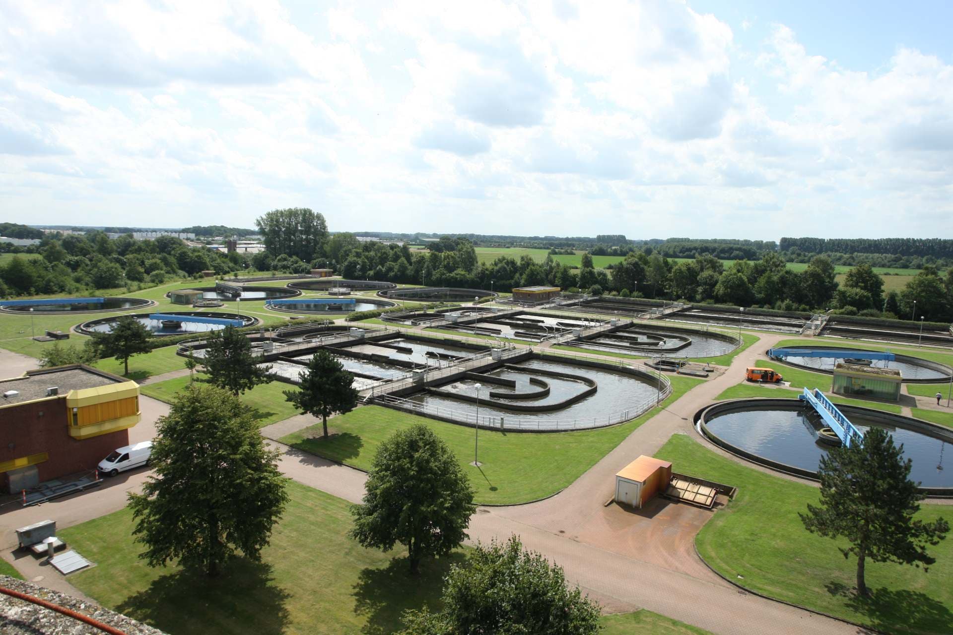 Luftaufnahme Zentralklärwerk Mussum, Stadt Bocholt