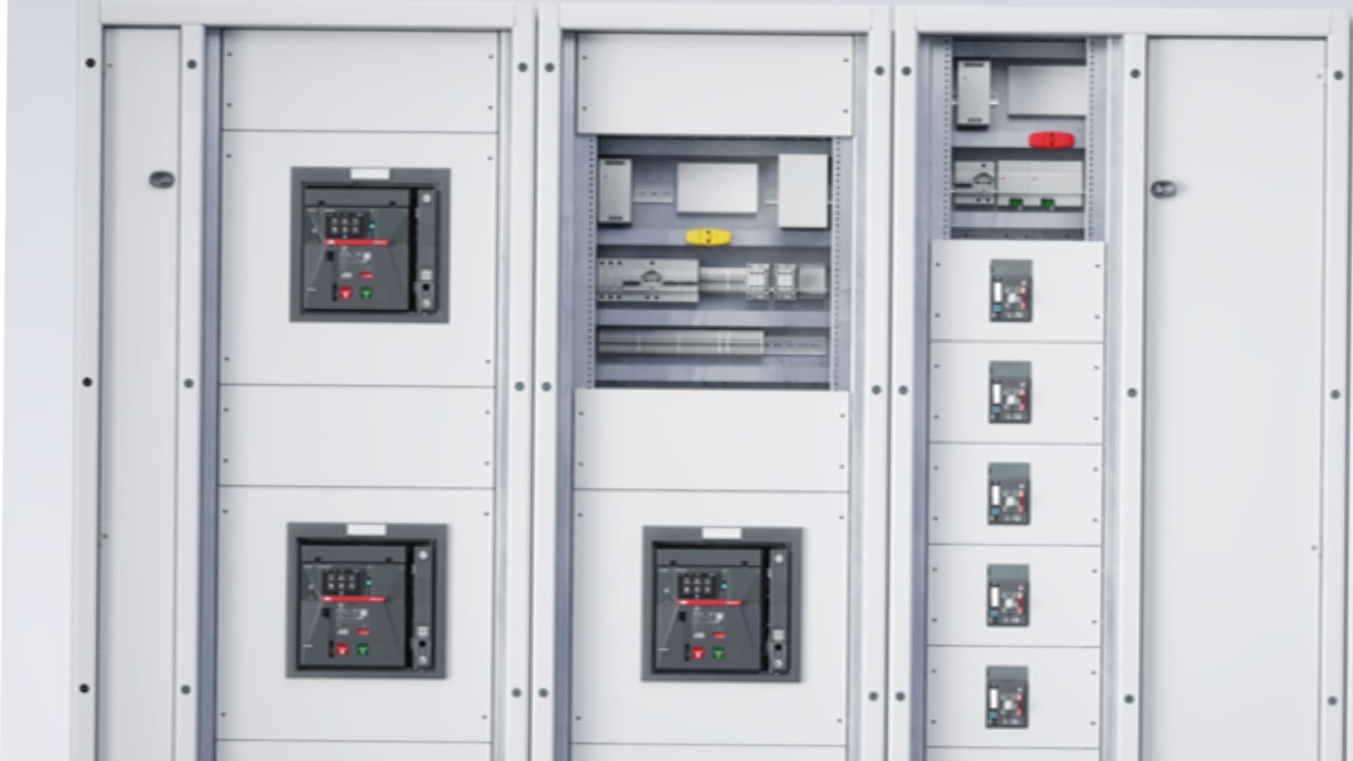 Der ABB SACE Emax 3 Leistungsschalter in einem Schaltschrank verbaut.