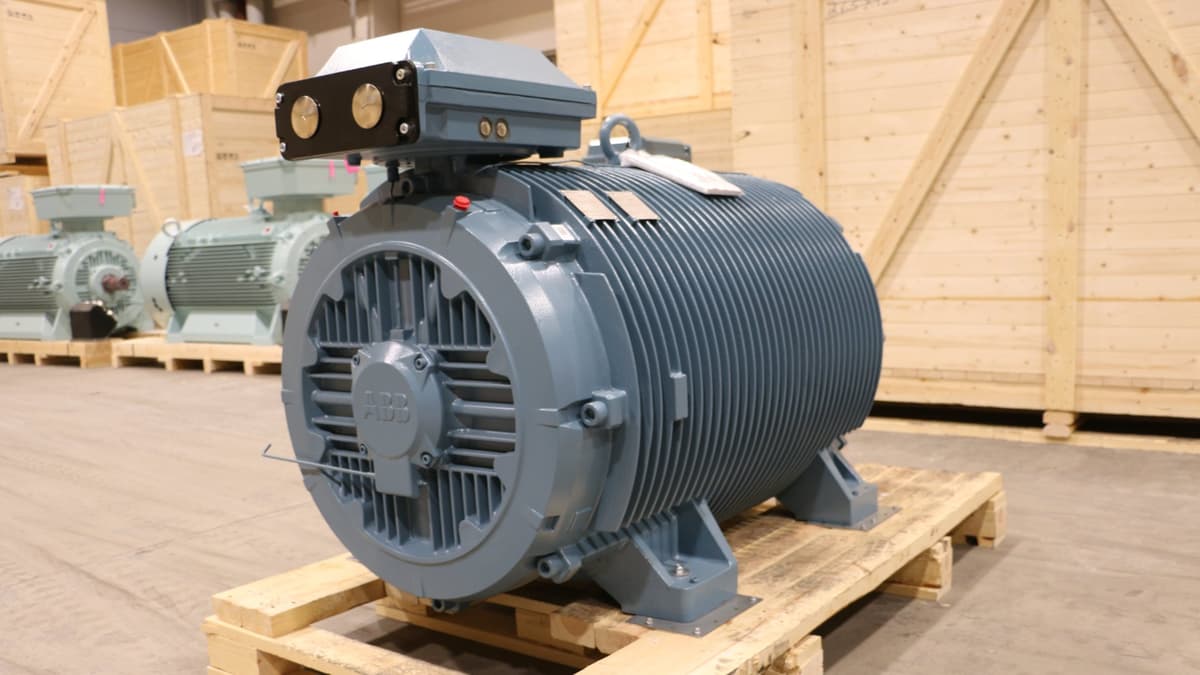Ein Rollganmotor von ABB