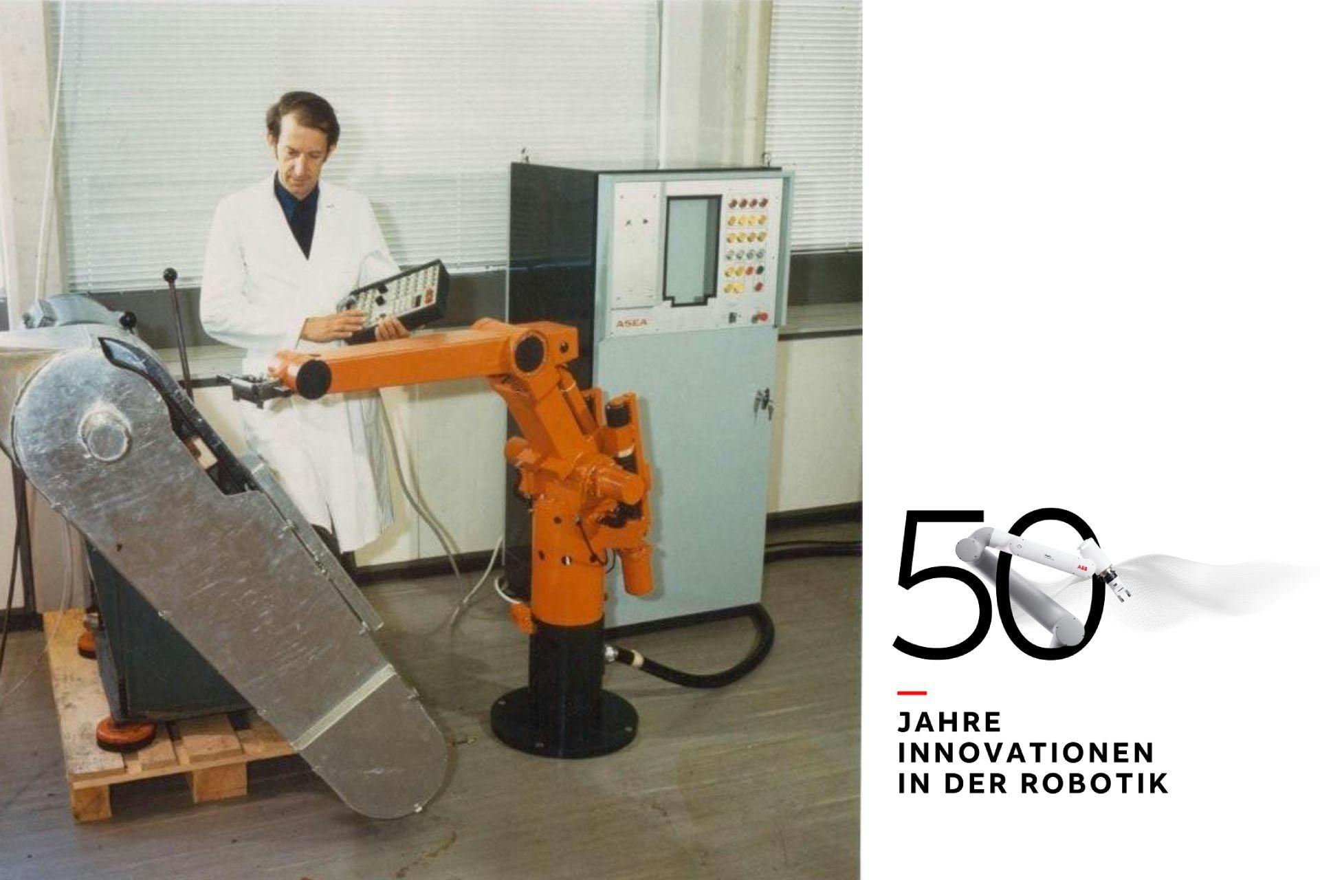 Björn Weichbrodt, der Entwickler des IRB 6, des ersten elektrischen Industrieroboters der Welt für ASEA/ABB.